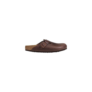 Brown Leather Clogs