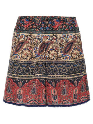 Multicolor Cotton Bermuda Shorts