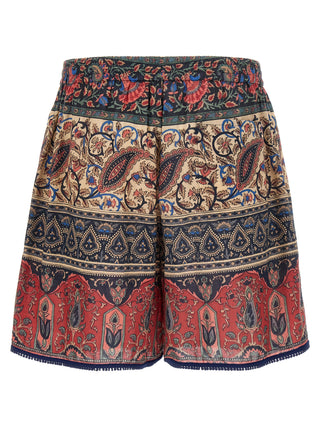 Multicolor Cotton Bermuda Shorts