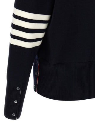 Blue Virgin Wool Cardigan