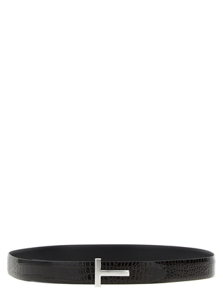 Brown Calfskin Regular Belt