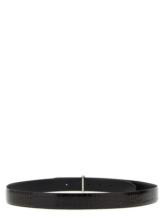 Brown Calfskin Regular Belt