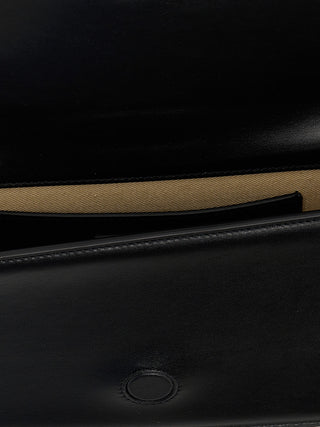 Black Cowhide Shoulder Bag