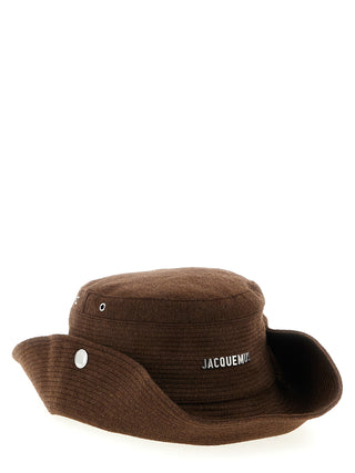 Brown Virgin Wool Bucket Hat