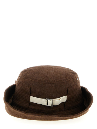 Brown Virgin Wool Bucket Hat