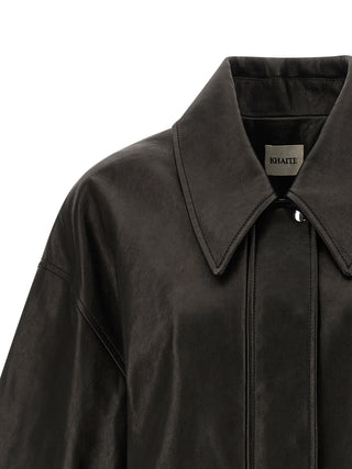 Black Lamb Leather Leather Jacket