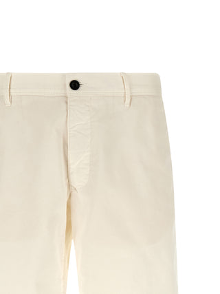 White Cotton Bermuda Shorts