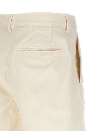 White Cotton Bermuda Shorts