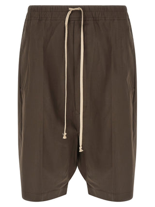 Brown Cotton Bermuda Shorts