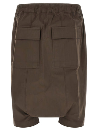 Brown Cotton Bermuda Shorts