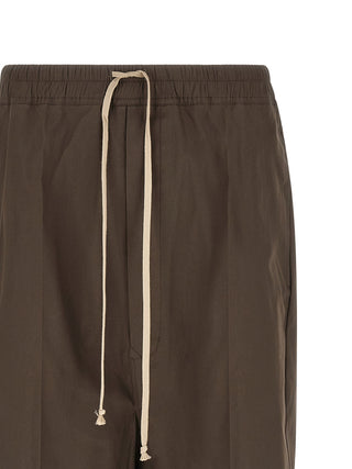 Brown Cotton Bermuda Shorts