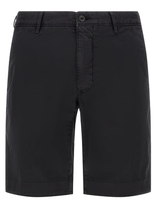 Blue Cotton Bermuda Shorts