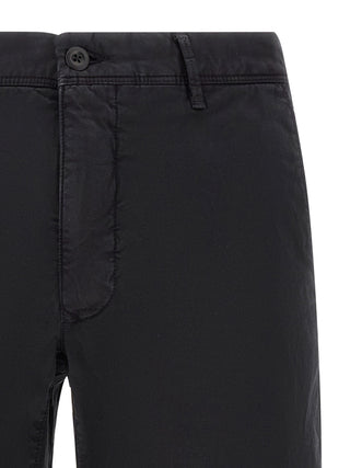 Blue Cotton Bermuda Shorts