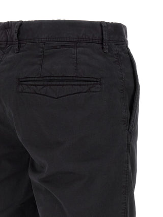 Blue Cotton Bermuda Shorts