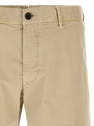 Beige Cotton Bermuda Shorts
