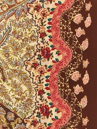 Brown Silk Foulard