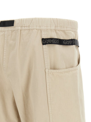 Beige Cotton Bermuda Shorts
