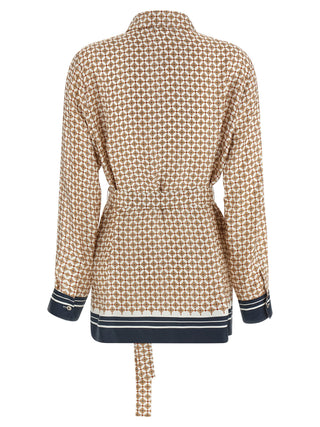 Brown Silk Blouse