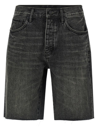 Bermudas de algodón negro