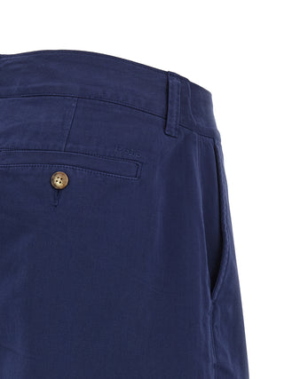 Bermudas de algodón azul