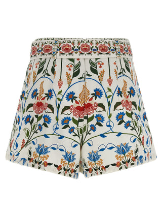 Multicolor Cotton Bermuda Shorts