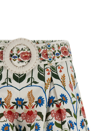 Multicolor Cotton Bermuda Shorts