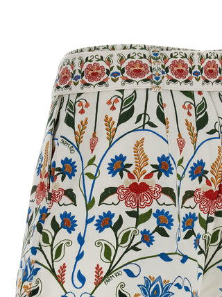 Multicolor Cotton Bermuda Shorts