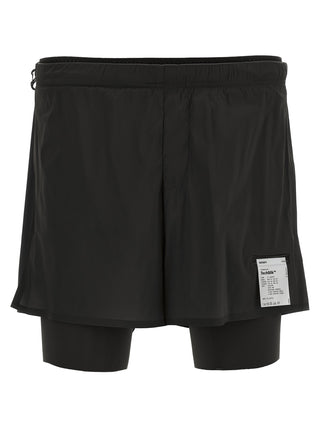 Black Nylon Bermuda Shorts