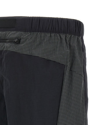 Black Nylon Bermuda Shorts