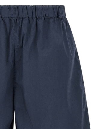 Bermudas de algodón azul