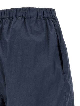Bermudas de algodón azul