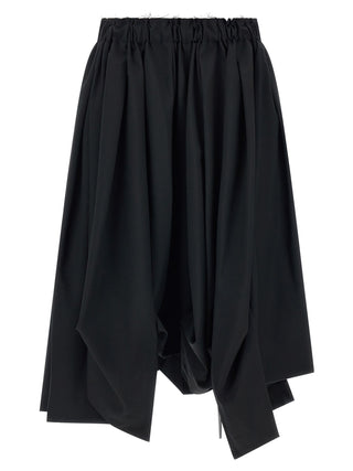 Black Wool Bermuda Shorts