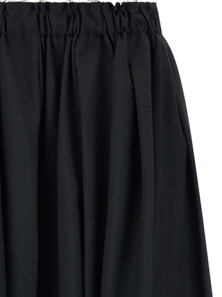 Black Wool Bermuda Shorts