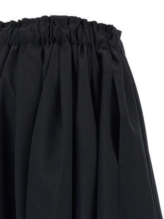 Black Wool Bermuda Shorts