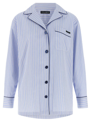 Blusa de algodón azul