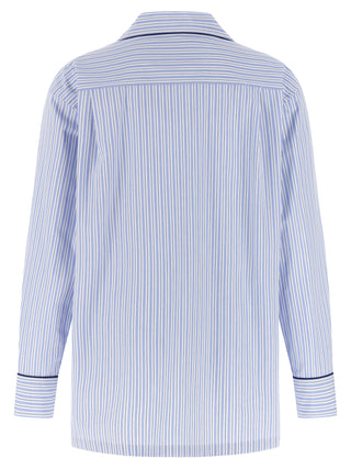 Blusa de algodón azul