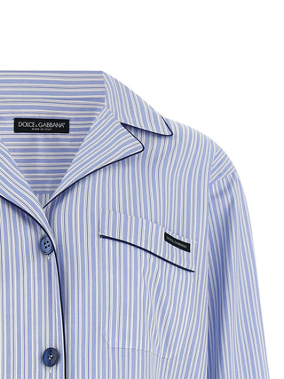 Blusa de algodón azul