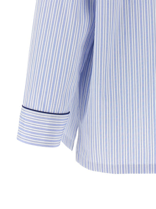 Blusa de algodón azul