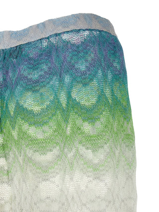 Multicolor Viscose Flared Pants