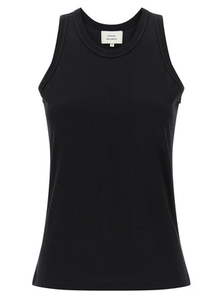 Camiseta sin mangas de algodón negra