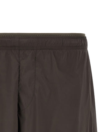 Gray Nylon Bermuda Shorts