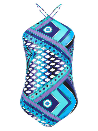 Multicolor Polyamide One-Piece Swimsuit