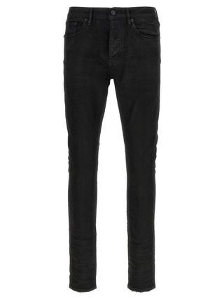 Jeans negros de algodón ajustados