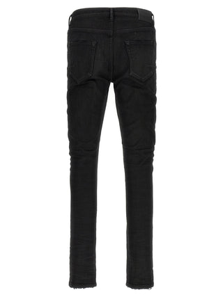 Jeans negros de algodón ajustados