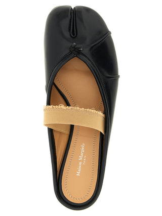 Black Lamb Leather Mules