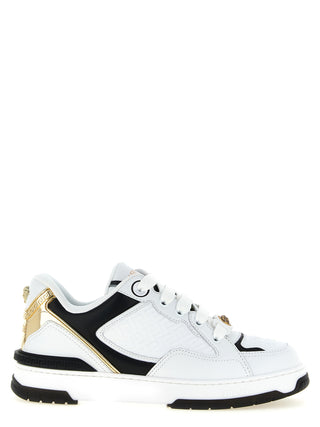 Bicolor Leather Low Top Sneakers