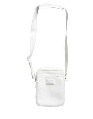 White Logo Plaque Crossbody Shoulder Borse Men Bag