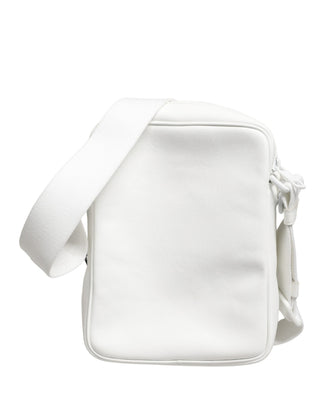 White Logo Plaque Crossbody Shoulder Borse Men Bag