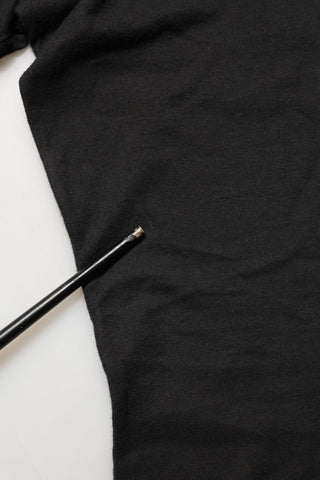 Black DG Logo Cotton Round Neck Tee T-shirt
