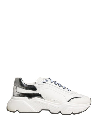 White Silver Daymaster Low Top Men Sneakers Shoes